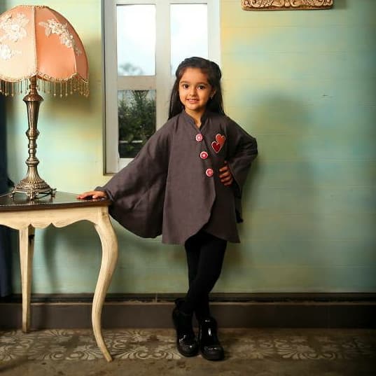 GREY BATWING CAPE  SPK 142